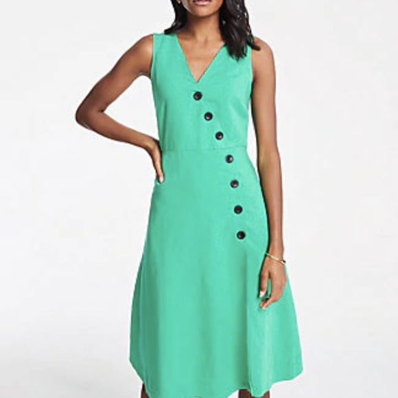 ann taylor green dress